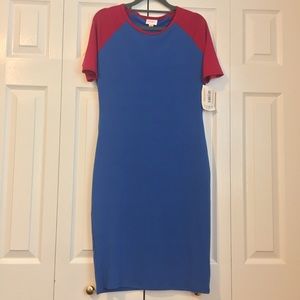Solid Two Color Dress NWT
